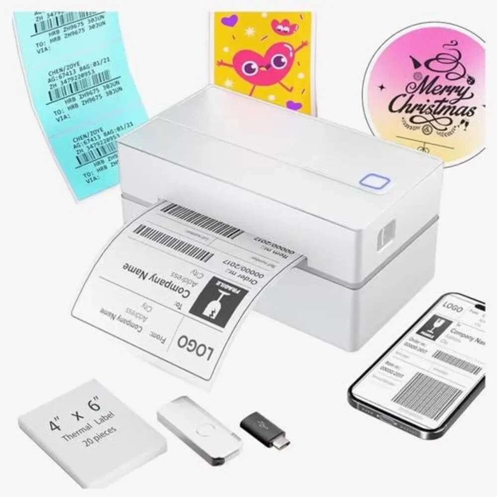 High Speed Thermal Shipping Label Printer 150mm/s 203DPI